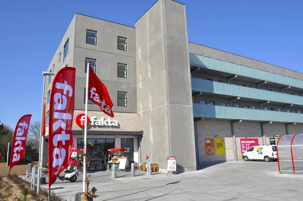 Grafisk Trykcenter – 30 boliger og dagligvarebutik